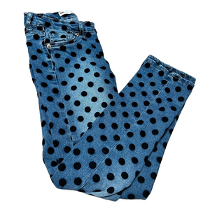 Levi’s polka dot 711 skinny adjustable waist jeans - 8
